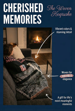 I Love You to the Moon and Back 46" x 56" Woven Blanket