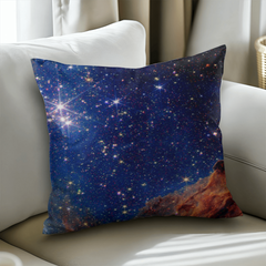 Galaxy Throw Pillow – Double-sided Space Design for Cosmic Decor