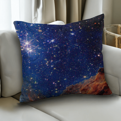 Galaxy Throw Pillow – Double-sided Space Design for Cosmic Decor