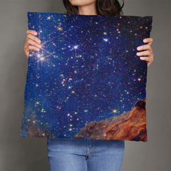 Galaxy Throw Pillow – Double-sided Space Design for Cosmic Decor