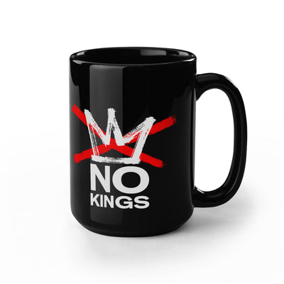 15 oz Oligarchy Review Mug | “No Stars, Would Not Recommend” + No Kings Logo