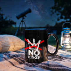 15 oz Oligarchy Review Mug | “No Stars, Would Not Recommend” + No Kings Logo