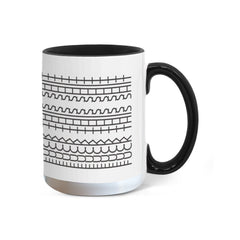 Good Vibes Only Mug (11oz/15oz) with Sneaky Fck This Sht coded pattern