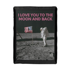 I Love You to the Moon and Back 46" x 56" Woven Blanket