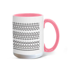 Good Vibes Only Mug (11oz/15oz) with Sneaky Fck This Sht coded pattern