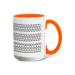 Good Vibes Only Mug (11oz/15oz) with Sneaky Fck This Sht coded pattern