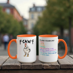 F-CAW-F Color Pop Mug (15 oz, 11 oz, various colors)