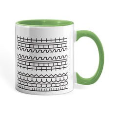 Good Vibes Only Mug (11oz/15oz) with Sneaky Fck This Sht coded pattern