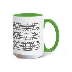 Good Vibes Only Mug (11oz/15oz) with Sneaky Fck This Sht coded pattern