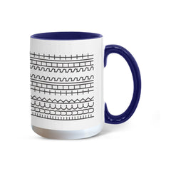 Good Vibes Only Mug (11oz/15oz) with Sneaky Fck This Sht coded pattern