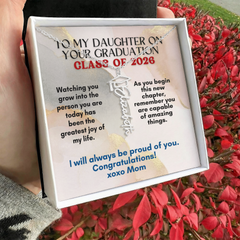 Graduation 2026 Personalized Name Necklace from Mom