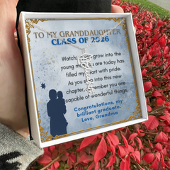 2026 Graduation Personalized Name Necklace - Grandma to Granddaughter
