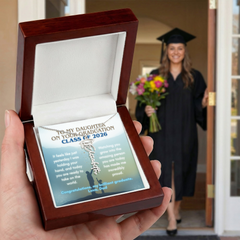 Personalized 2026 Graduation Name Necklace - Dad to Daughter