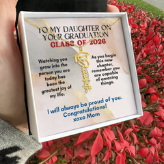 Graduation 2026 Personalized Name Necklace from Mom