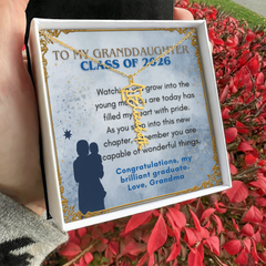 2026 Graduation Personalized Name Necklace - Grandma to Granddaughter