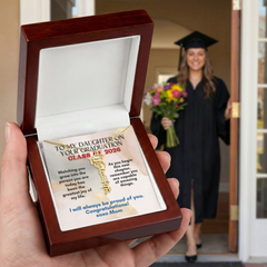 Graduation 2026 Personalized Name Necklace from Mom
