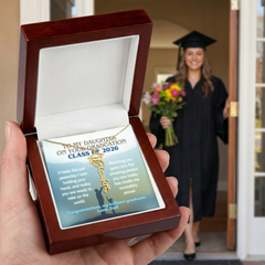 Personalized 2026 Graduation Name Necklace - Dad to Daughter