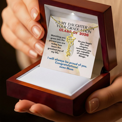 Graduation 2026 Personalized Name Necklace from Mom
